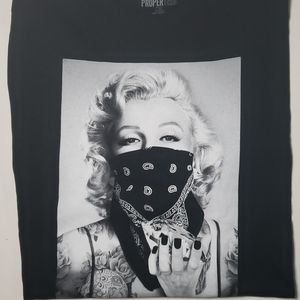 Marilyn Monroe Gangster bandana Tshirt Mens
